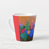 Weihnachtsfreude Latte Tasse (Linke Ecke)