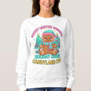 Weihnachtsfreude Lebkuchen-T-Shirt – Süßes Candyla Sweatshirt