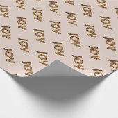 Weihnachtsfreude Leopard-Muster Geschenkpapier (Ecke)