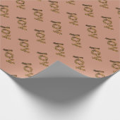Weihnachtsfreude Leopard Muster Geschenkpapier (Ecke)