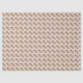 Weihnachtsfreude Leopard-Muster Seidenpapier (Vorderseite)