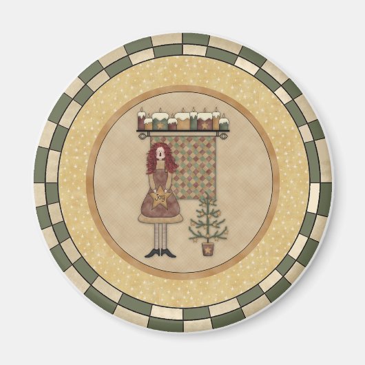 Weihnachtsfreude Magnet (Vorne)