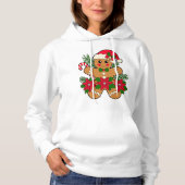Weihnachtsfreude mit Ingwerbrot Hoodie (Vorderseite)
