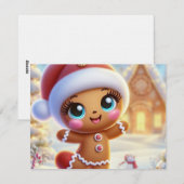Weihnachtsfreude mit Lebkuchen Einladung (Vorne/Hinten)