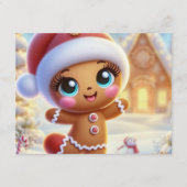 Weihnachtsfreude mit Lebkuchen Einladung (Vorderseite)