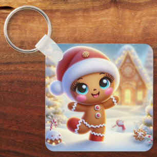 Weihnachtsfreude mit Lebkuchen Schlüsselanhänger