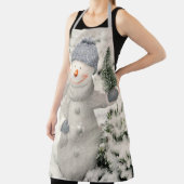 Weihnachtsfreude mit Smiling Snowman Schürze (InSitu)