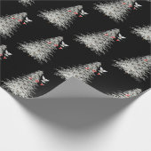 Weihnachtsfreude mit weißer Taube Geschenkpapier (Ecke)