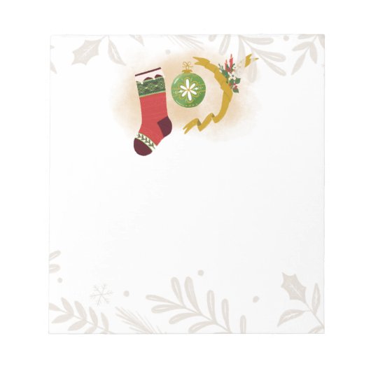 Weihnachtsfreude Notizblock (Vorderseite)