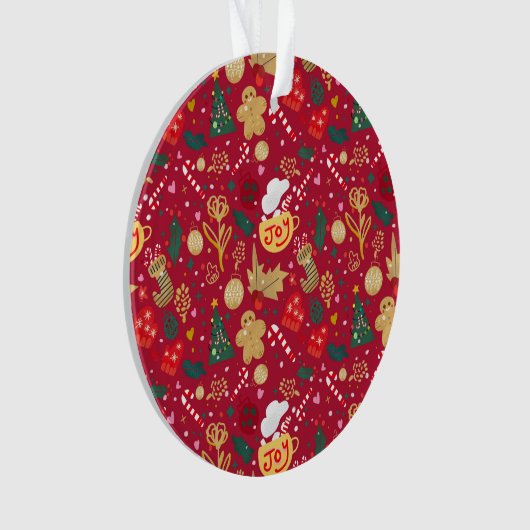 Weihnachtsfreude Ornament (Vorderseite)