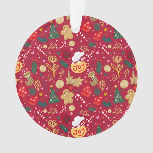 Weihnachtsfreude Ornament (Vorderseite)