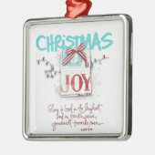 Weihnachtsfreude Ornament Aus Metall (Links)