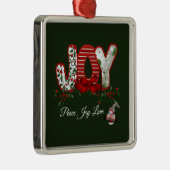 Weihnachtsfreude Ornament Aus Metall (Rechts)