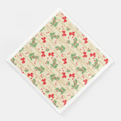 Weihnachtsfreude Papier-Dinner Servietten (Ecke)