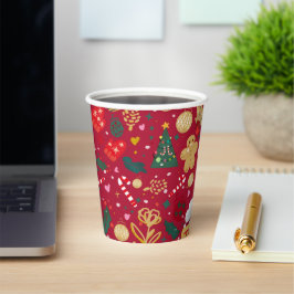 Weihnachtsfreude Pappbecher