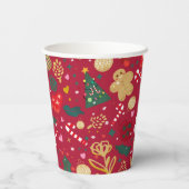 Weihnachtsfreude Pappbecher (Rückseite)