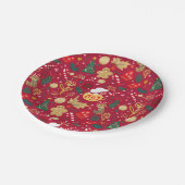 Weihnachtsfreude Pappteller (Schrägansicht)