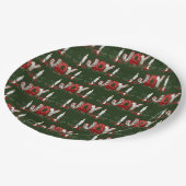 Weihnachtsfreude Pappteller (Schrägansicht)