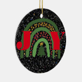 Weihnachtsfreude personalisieren minimalistisch el keramik ornament (Rechts)