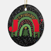 Weihnachtsfreude personalisieren minimalistisch el keramik ornament (Links)