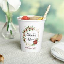 Weihnachtsfreude Poinsettia-Kranz Gold Personalisi