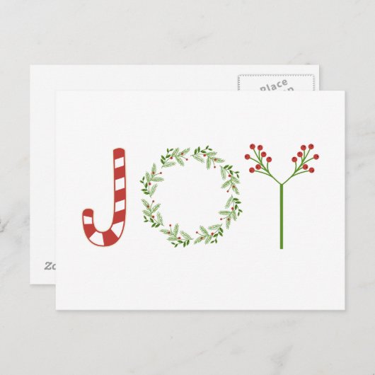 Weihnachtsfreude Postkarte (Vorne/Hinten)