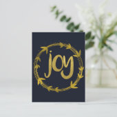 Weihnachtsfreude Postkarte (Stehend Vorderseite)