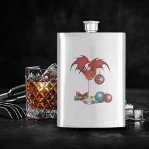Weihnachtsfreude Roter Drachen-Cocktail Jubel Flachmann