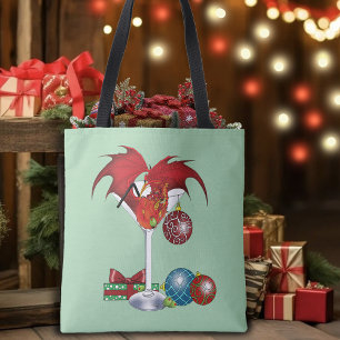 Weihnachtsfreude Roter Drachen-Cocktail Jubel Tasche