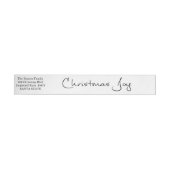 Weihnachtsfreude Rundum-Adressaufkleber (Person)