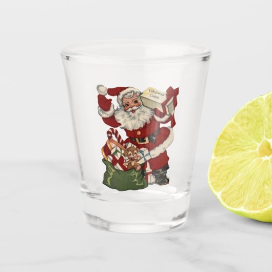 Weihnachtsfreude Schnapsglas (Vorderseite)