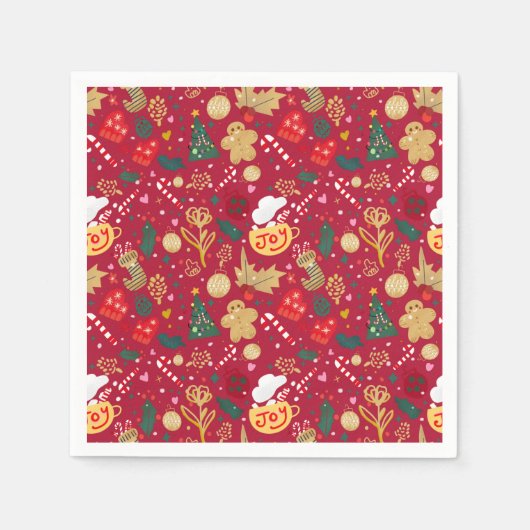 Weihnachtsfreude Serviette (Vorderseite)