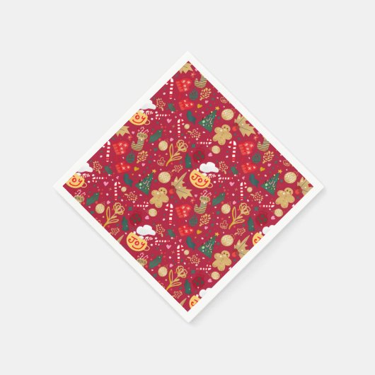 Weihnachtsfreude Serviette (Ecke)