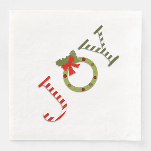 Weihnachtsfreude Serviette (Vorderseite)