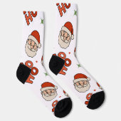 Weihnachtsfreude Socken – Animierter Weihnachtsman (Rechts)