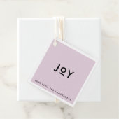 Weihnachtsfreude | Soft Lilac Lila Minimal einfach Geschenkanhänger (Beispiel)