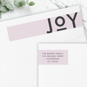Weihnachtsfreude Soft Lilac Lila Minimaladresse