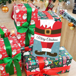 Weihnachtsfreude Süßer Santa-Anzug Karte