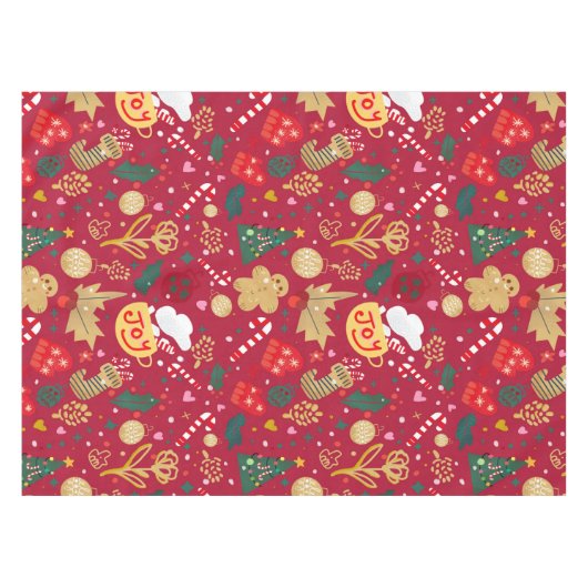 Weihnachtsfreude Tischdecke (Vorderseite (Horizontal))