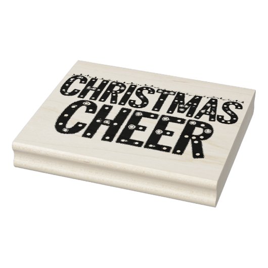 Weihnachtsfreude Typografie Gummistempel (Stempel)