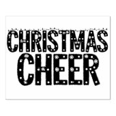 Weihnachtsfreude Typografie Gummistempel (Prägung)