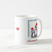 Weihnachtsfreude und Hugs Kaffeetasse (VorderseiteRechts)
