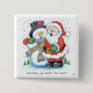 Weihnachtsfreude wärmt das Herz Button