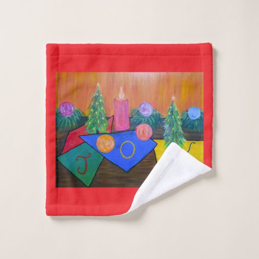 Weihnachtsfreude waschlappen (Waschlappen)