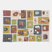 Weihnachtsfreude | Weihnachtshygge Adventskalender Geschirrtuch (Horizontal)