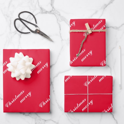 Weihnachtsfreude Weihnachtspapierbögen Geschenkpapier Set (Vorderseite)