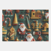 Weihnachtsfreude - Weihnachtswerkstatt Geschenkpapier Set (Vorderseite 2)