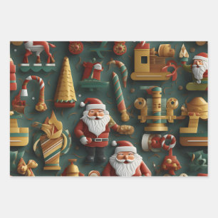 Weihnachtsfreude - Weihnachtswerkstatt Geschenkpapier Set