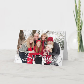 Weihnachtsfreude zum Weltfamilien-Foto-Feiertag Feiertagskarte