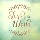 Weihnachtsfreuden für das World Imitats Gold Leaf- Fensteraufkleber (Blatt 3)